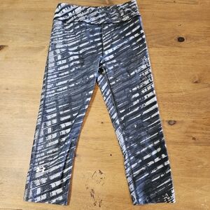 Under Armour HeatGear Compression Cropped Leggings Sty#1258599 Size Small